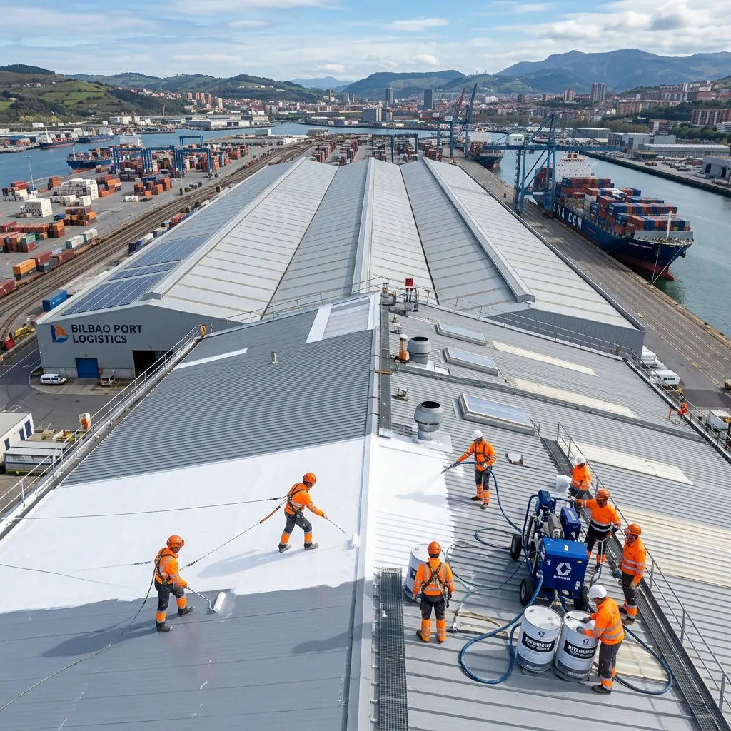 Cubiertas de naves industriales en Bilbao