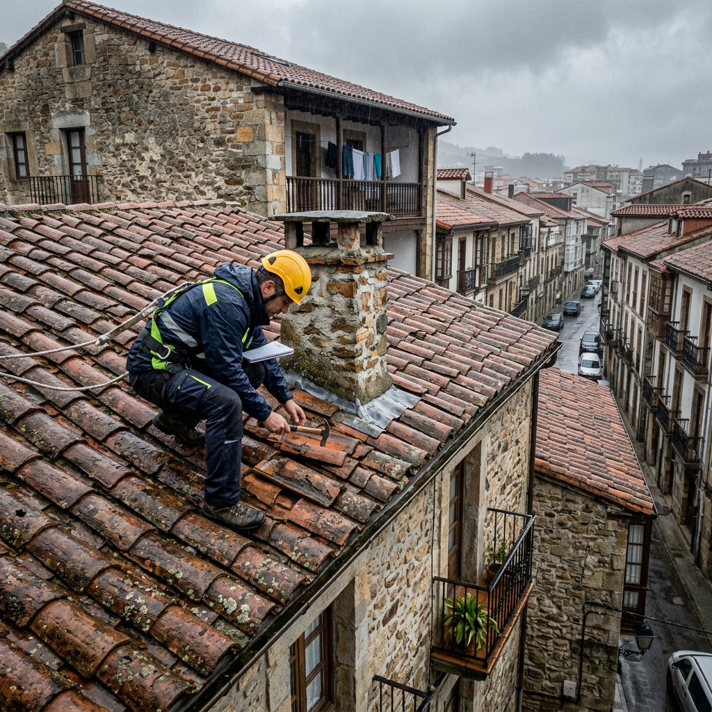 Tejado residencial · Casco Viejo, Bilbao